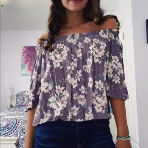 One Clothing Floral Off the Shoulder Blouse